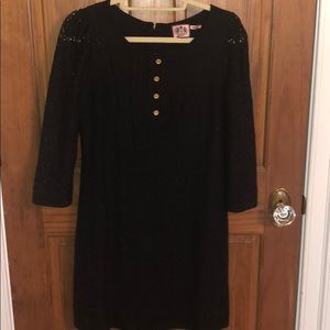Juicy Couture black lace mini dress